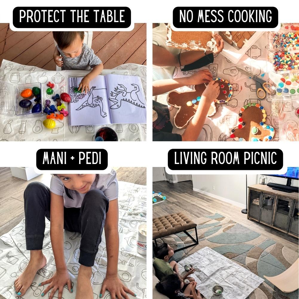 30 PACK | Eco-Friendly Disposable Splat Mats